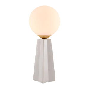   White Glass Globe Table Lamp | Oroa.com