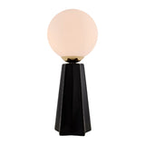 Modern European furniture - White Glass Globe Table Lamp - www.oroa.com