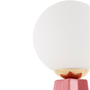   White Glass Globe Table Lamp | Oroa.com