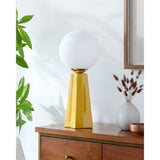 Modern European furniture - White Glass Globe Table Lamp - www.oroa.com