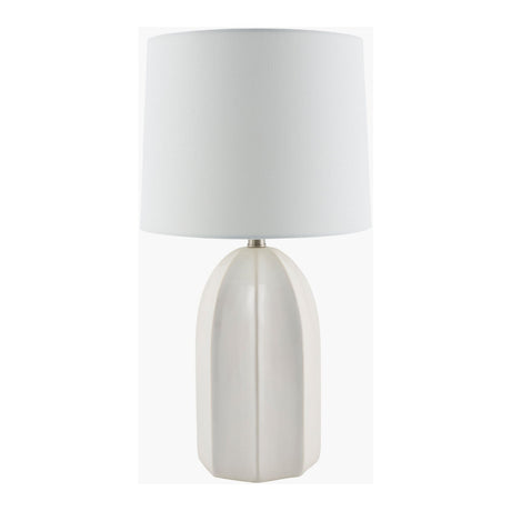 Modern European furniture - Glazed Ceramic Linen Table Lamp - www.oroa.com