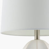 Modern European furniture - Glazed Ceramic Linen Table Lamp - www.oroa.com
