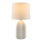Modern European furniture - Glazed Ceramic Linen Table Lamp - www.oroa.com