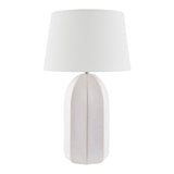 Modern European furniture - Glazed Ceramic Linen Table Lamp - www.oroa.com