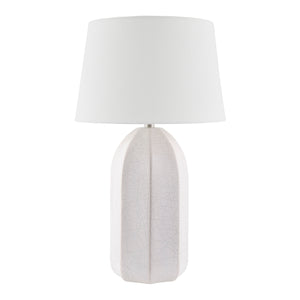   Modern European furniture - Glazed Ceramic Linen Table Lamp - www.oroa.com | Oroa.com