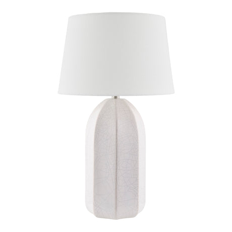   Modern European furniture - Glazed Ceramic Linen Table Lamp - www.oroa.com | Oroa.com