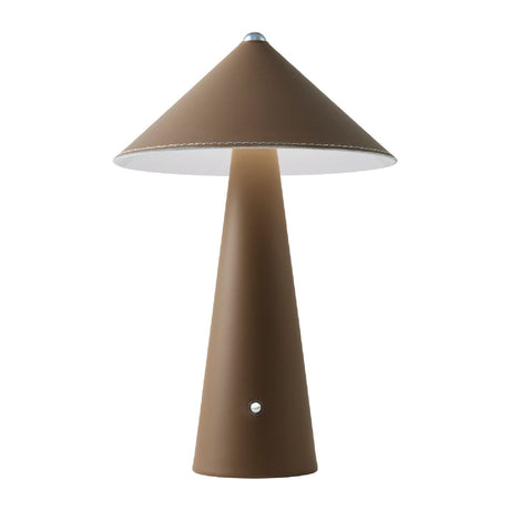 Modern European furniture - Brushed Leather Accent Table Lamp - www.oroa.com