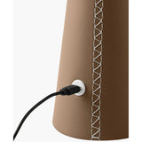 Modern European furniture - Brushed Leather Accent Table Lamp - www.oroa.com
