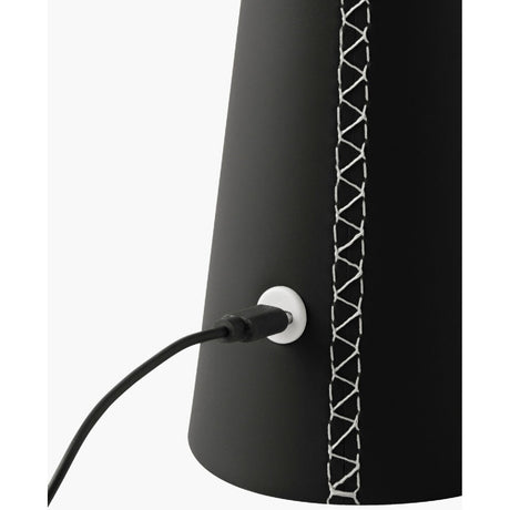 Modern European furniture - Brushed Leather Accent Table Lamp - www.oroa.com