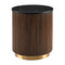Modern European furniture - Reeded Wood Marble End Table - www.oroa.com