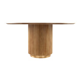 Modern European furniture - Reeded Wood Round Dining Table - www.oroa.com