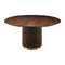 Modern European furniture - Reeded Wood Round Dining Table - www.oroa.com