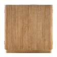 Modern European furniture - Reeded Wood 2-Door Cabinet - www.oroa.com