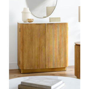   Modern European furniture - Reeded Wood 2-Door Cabinet - www.oroa.com | Oroa.com
