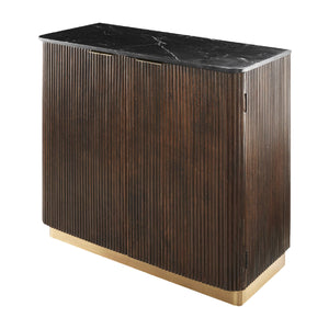   Modern European furniture - Reeded Wood 2-Door Cabinet - www.oroa.com | Oroa.com