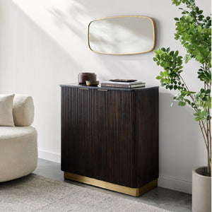   Modern European furniture - Reeded Wood 2-Door Cabinet - www.oroa.com | Oroa.com