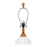 Modern European furniture - Reeded Glazed Ceramic Table Lamp - www.oroa.com