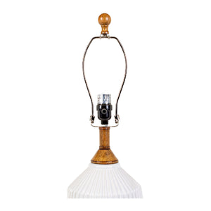   Reeded Glazed Ceramic Table Lamp | Oroa.com