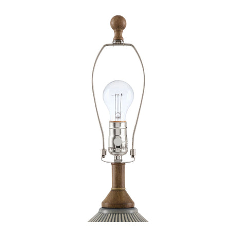 Modern European furniture - Reeded Glazed Ceramic Table Lamp - www.oroa.com