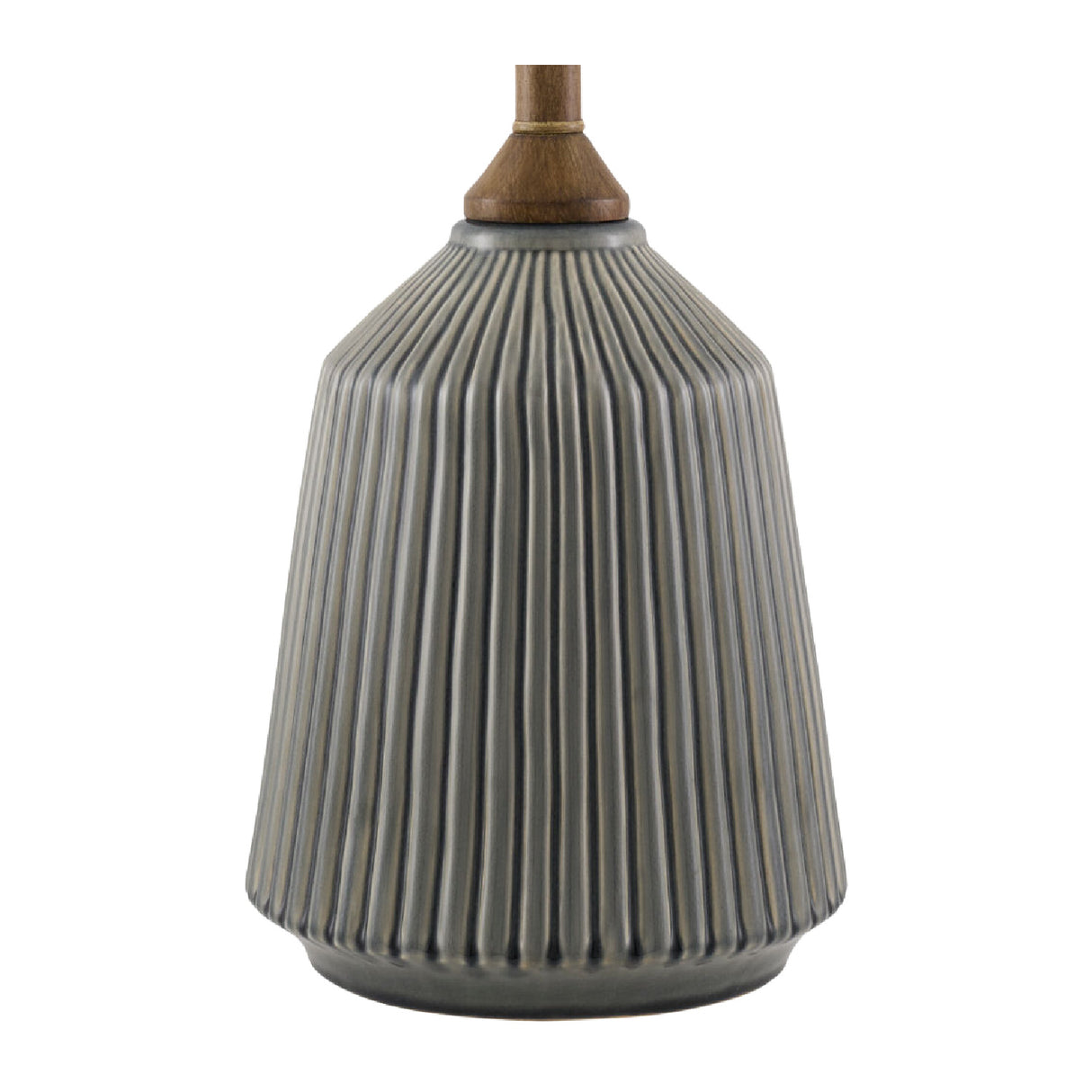   Reeded Glazed Ceramic Table Lamp | Oroa.com