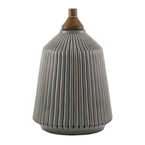   Reeded Glazed Ceramic Table Lamp | Oroa.com