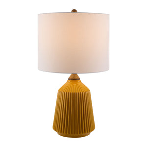   Reeded Glazed Ceramic Table Lamp | Oroa.com