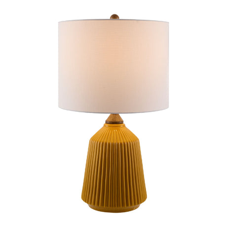 Modern European furniture - Reeded Glazed Ceramic Table Lamp - www.oroa.com