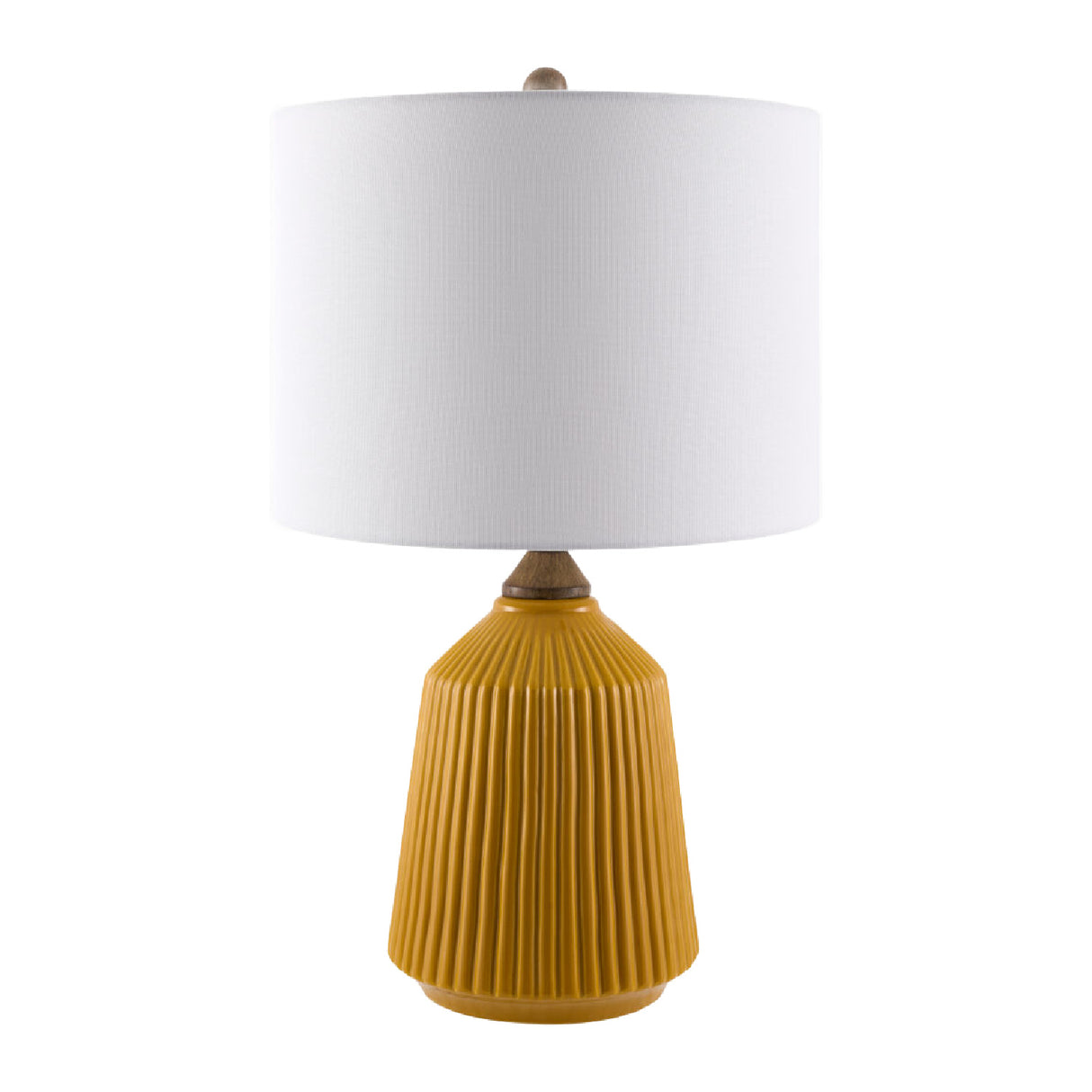   Reeded Glazed Ceramic Table Lamp | Oroa.com
