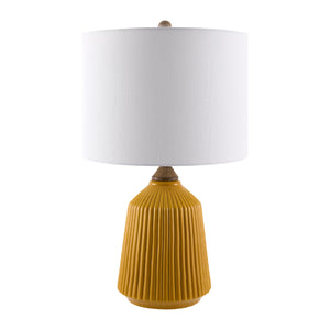   Reeded Glazed Ceramic Table Lamp | Oroa.com