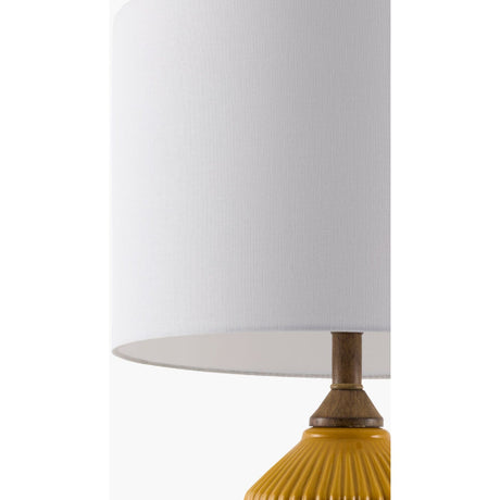 Modern European furniture - Reeded Glazed Ceramic Table Lamp - www.oroa.com