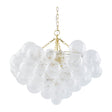 Modern European furniture - Etched Glass Orbs Chandelier - www.oroa.com