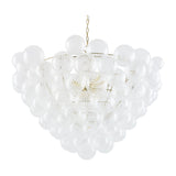 Modern European furniture - Etched Glass Orbs Chandelier - www.oroa.com