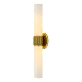 Modern European furniture - Cylindrical White Glass Wall Lamp L - www.oroa.com