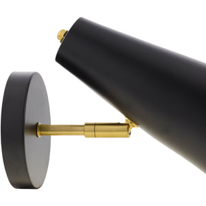   Modern European furniture - Conical Black Iron Wall Lamp - www.oroa.com | Oroa.com