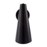Modern European furniture - Conical Black Iron Wall Lamp - www.oroa.com