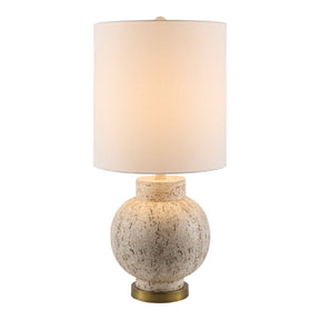 Modern European furniture - Cream Round Base Table Lamp - www.oroa.com