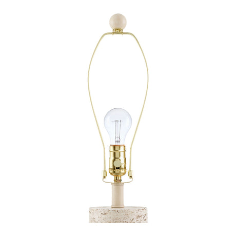 Modern European furniture - Cream Round Base Table Lamp - www.oroa.com