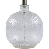 Modern European furniture - Beige Linen Glass Table Lamp - www.oroa.com