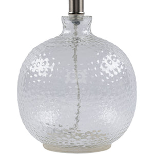   Modern European furniture - Beige Linen Glass Table Lamp - www.oroa.com | Oroa.com