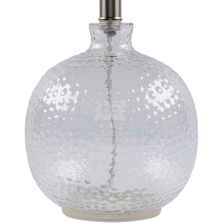 Modern European furniture - Beige Linen Glass Table Lamp - www.oroa.com