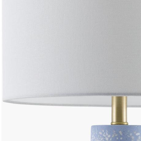 Modern European furniture - Speckled Blue Cement Table Lamp - www.oroa.com