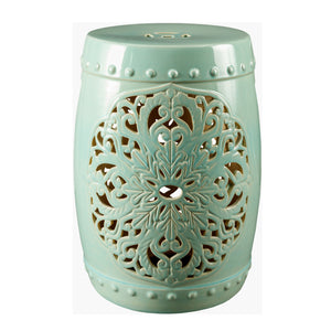   Modern European furniture - Ceramic Carved Outdoor Stool - www.oroa.com | Oroa.com