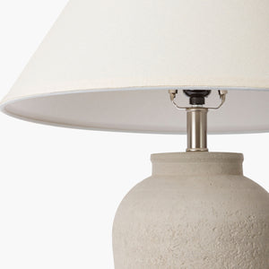   Gray Concrete Base Table Lamp | Oroa.com