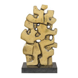 Modern European furniture - Antique Gold Abstract Sculpture - www.oroa.com