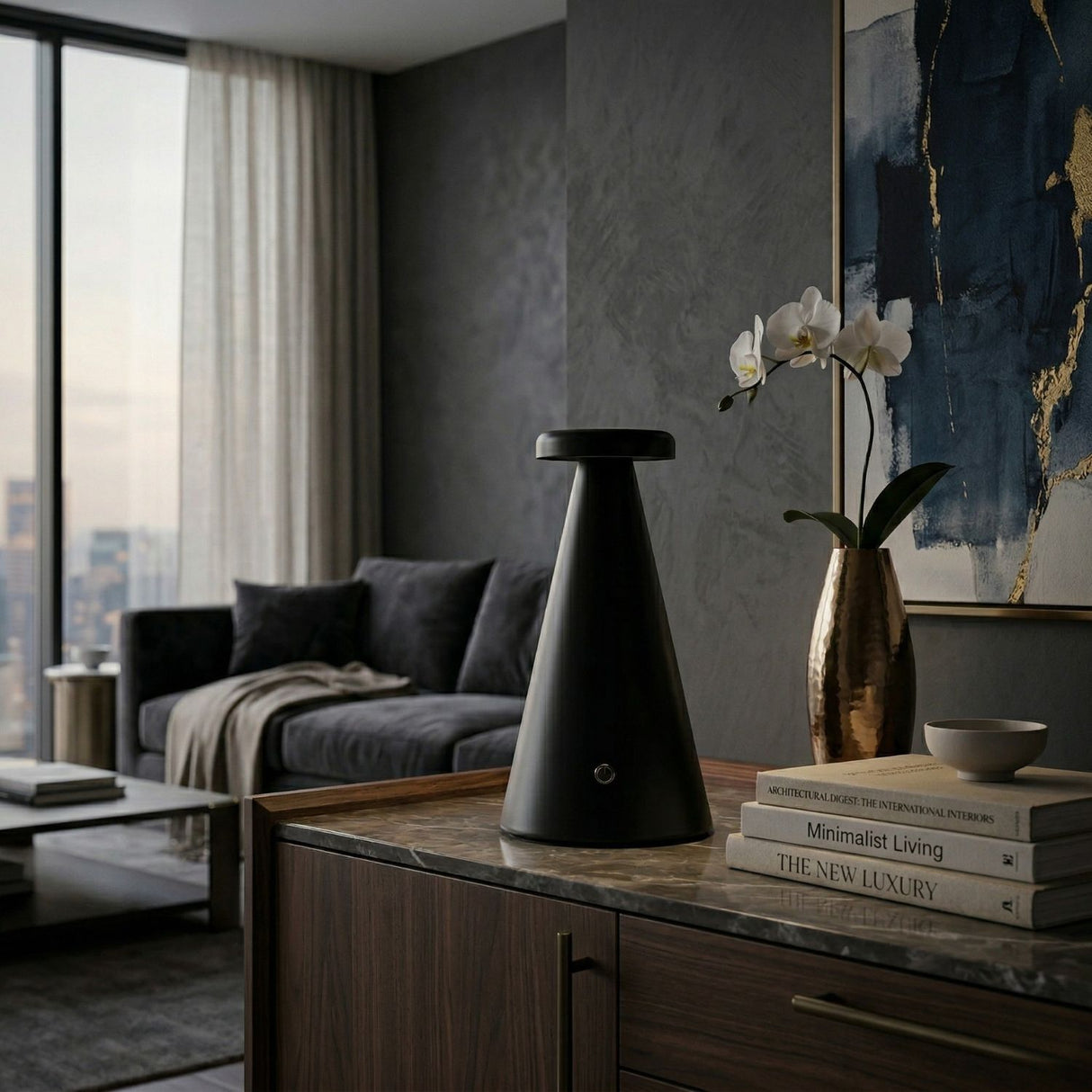   Modern European furniture -  Conical Iron Accent Table Lamp - www.oroa.com | Oroa.com