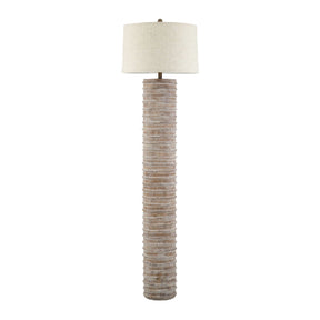 Modern European furniture - Beige Linen Accent Floor Lamp - www.oroa.com