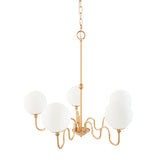 Modern European furniture - Wavy Iron 5-Light Chandelier - www.oroa.com