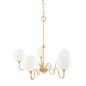 Modern European furniture - Wavy Iron 5-Light Chandelier - www.oroa.com