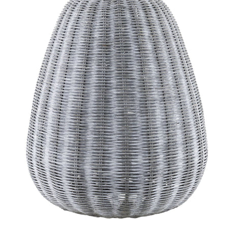 Modern European furniture - Hand-painted Rattan Linen Table Lamp - www.oroa.com