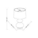 Modern European furniture - Green Glass Accent Table Lamp - www.oroa.com